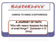 A JOURNEY OF FAITH PowerPoint PPT Presentation