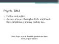 Psych. DMA PowerPoint PPT Presentation