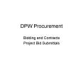 DPW Procurement PowerPoint PPT Presentation