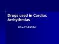 Drugs used in Cardiac       Arrhythmias PowerPoint PPT Presentation