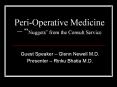 Peri-Operative Medicine  PowerPoint PPT Presentation
