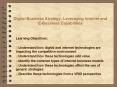 Digital Business Strategy: Leveraging Internet and E-Business Capabilities PowerPoint PPT Presentation