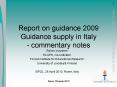 Report on guidance 2009 Guidance supply in Italy - commentary notes PowerPoint PPT Presentation