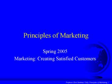 Principles of Marketing