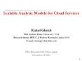 Scalable Analytic Models for Cloud Services PowerPoint PPT Presentation