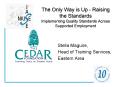 The Only Way is Up - Raising the Standards Implementing Quality Standards Across Supported Employment PowerPoint PPT Presentation