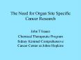 The Need for Organ Site Specific Cancer Research PowerPoint PPT Presentation