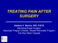 TREATING PAIN AFTER SURGERY PowerPoint PPT Presentation