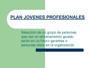 PLAN JOVENES PROFESIONALES