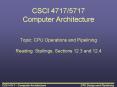 CSCI 4717/5717 Computer Architecture PowerPoint PPT Presentation