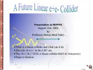Presentation at NEPPSR