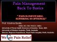 Pain Management Back To Basics  PowerPoint PPT Presentation