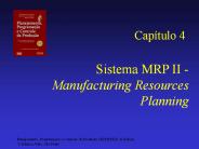 Sistema MRP II - Manufacturing Resources Planning