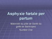 Asphyxie f