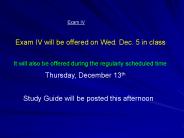 Exam IV