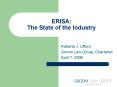 ERISA: The State of the Industry PowerPoint PPT Presentation