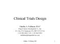 Clinical Trials Design PowerPoint PPT Presentation