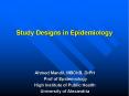 Study Designs in Epidemiology PowerPoint PPT Presentation
