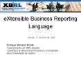 eXtensible Business Reporting Language PowerPoint PPT Presentation