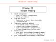 Chapter 25 Insider Trading PowerPoint PPT Presentation
