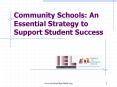 Community Schools: An Essential Strategy to Support Student Success PowerPoint PPT Presentation