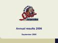 Annual results 2006 PowerPoint PPT Presentation
