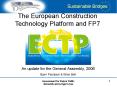 The European Construction Technology Platform and FP7 PowerPoint PPT Presentation