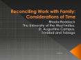 Reconciling Work with Family: Considerations of Time PowerPoint PPT Presentation