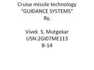 Cruise missile technology 