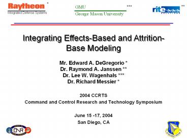 Mr. Edward A. DeGregorio *