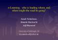 e-Learning: who is leading whom, and where might the road be going? PowerPoint PPT Presentation
