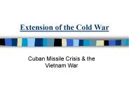 Extension of the Cold War
