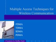 Multiple Access Techniques for Wireless Communication