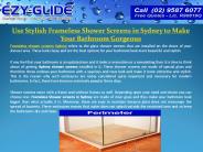 Frameless Sliding Shower Screens