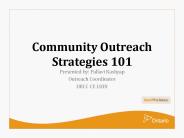 Community Outreach Strategies 101