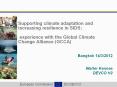 Supporting climate adaptation and increasing resilience in SIDS:  experience with the Global Climate Change Alliance (GCCA) PowerPoint PPT Presentation