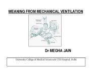 WEANING FROM MECHANICAL VENTILATION