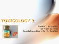 TOXICOLOGY 3 PowerPoint PPT Presentation