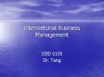 International Business Management