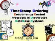 TimeStamp Ordering Concurrency Control Protocols In Distributed DataBase Systems