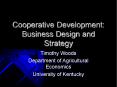 Cooperative Development: Business Design and Strategy PowerPoint PPT Presentation