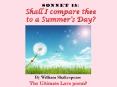 Sonnet 18:  Shall I compare thee to a Summer PowerPoint PPT Presentation