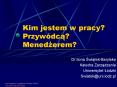Kim jestem w pracy? Przyw PowerPoint PPT Presentation