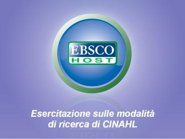 CINAHL Plus with Full Text