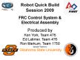 Robot Quick Build Session 2009 PowerPoint PPT Presentation