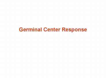 Germinal Center Response