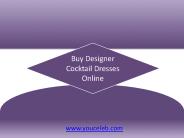 Buy Designer Cocktail Dresses Online