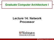 Graduate Computer Architecture I