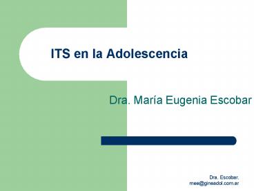 ITS en la Adolescencia