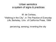 Urban semiotics a system of signs